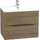 Водолей Мебель для ванной Adel 60 подвесная дуб крымский коричневый – фотография-9